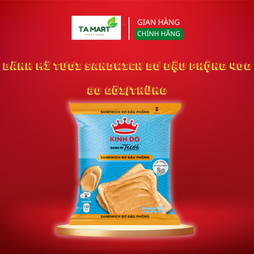 Bánh Sandwich Bơ Đậu Phộng 40g - Kinh Đô